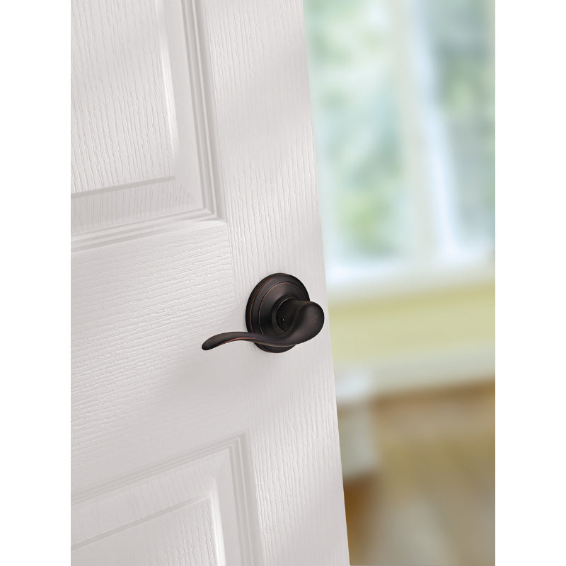 Kwikset® 720TNL-11P-CP Tustin Universal Passage Lever, Venetian Bronze