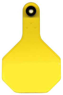 Y-Tex 7713000 All American 3-Star Blank Tag, Medium, Yellow (25-Pack)