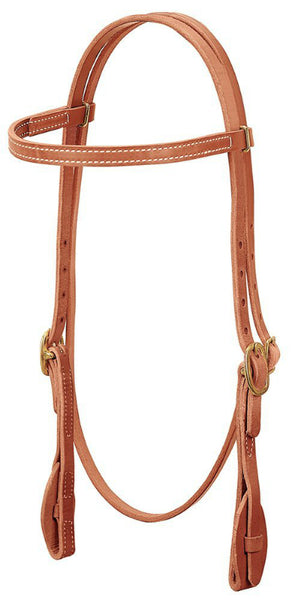 Weaver 10-0078 ProTack® Quick Change Browband Headstall, Leather Tab Bit Ends