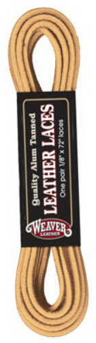 Weaver 30-1781 Alum Tanned Leather Lace Handy Pack, Chestnut, 1/8" x 72"