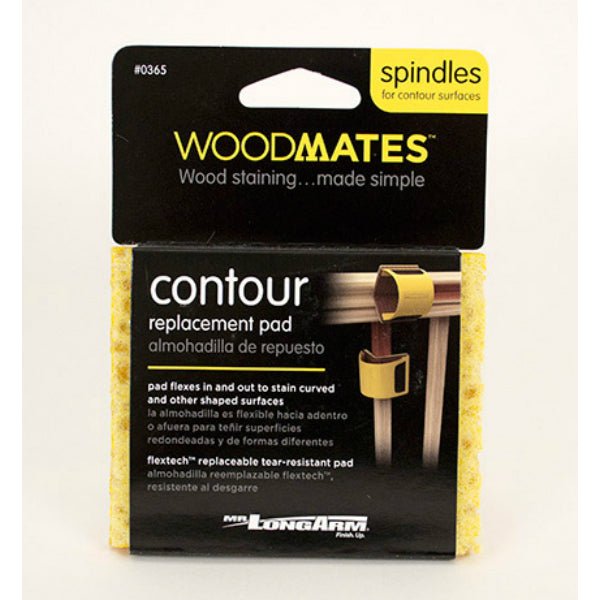 Mr LongArm® 0365 Woodmates® Contour Stain Replacement Pad, 4.5"