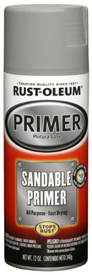Rust-Oleum® 249415 Stops Rust® Sandable Primer, 12 Oz, Gray