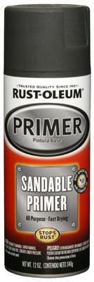 Rust-Oleum® 249418 Stops Rust® Sandable Primer, 12 Oz, Black