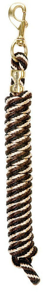 Weaver 35-2100-W15 Braided Poly Lead Rope with a Solid Brass 225 Snap, 5/8" x 10'