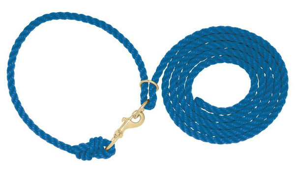 Weaver 35-4040-BL Livestock Adjustable Poly Neck Rope, Blue, 1/2" x 10'
