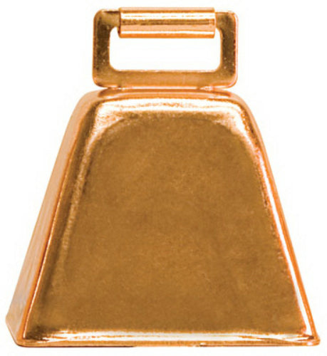 Weaver 65-4473 Copper Plated Over Steel Cow Bell, 2-1/2"H x 2-1/4"W