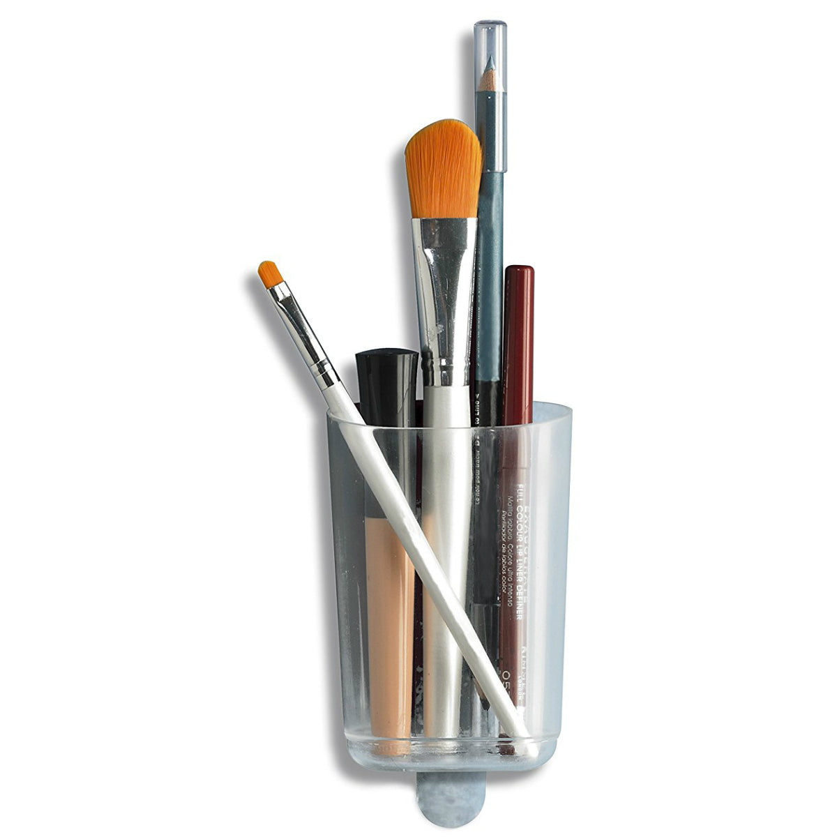 Command HOM-16 Clear Caddy with Strips, Small, 1-Caddy & 2-Strips