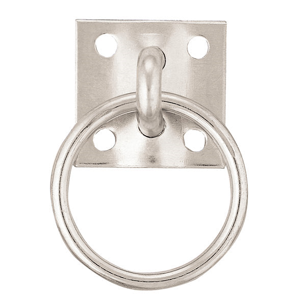 Weaver BC00052-ZP Zinc Plated Over Steel Tie Ring Plate, #52, 1-3/4" x 1-7/8"