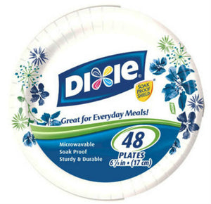 Dixie® 15724 Heavy Duty Paper Plates, 6-7/8", 48-Pack