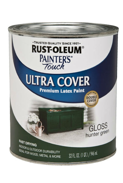 Rust-Oleum® Painter's® Touch Multi-Purpose Brush-On Paint, 1 Qt, Hunter Green