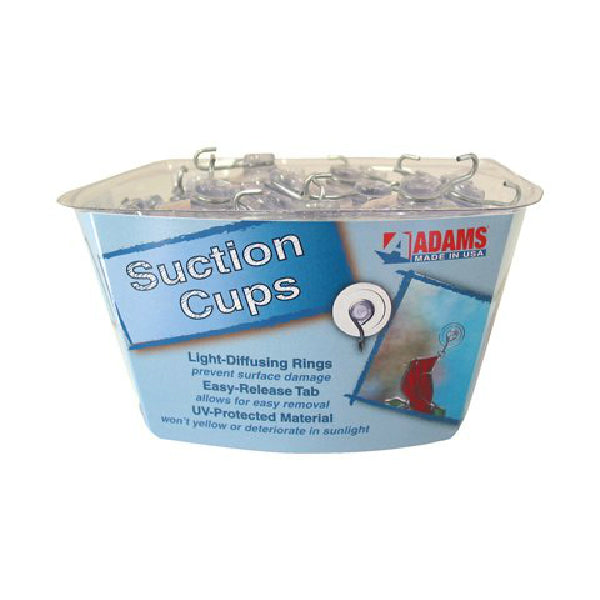 Adams 6504-71-3848 Suction Cup with Bullnose Metal Clamp, Medium
