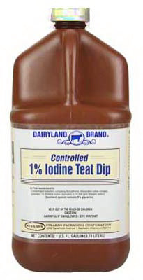 Dairyland ST0201-DB-TL31 1% Controlled Iodine Teat Dip, 1 Gallon
