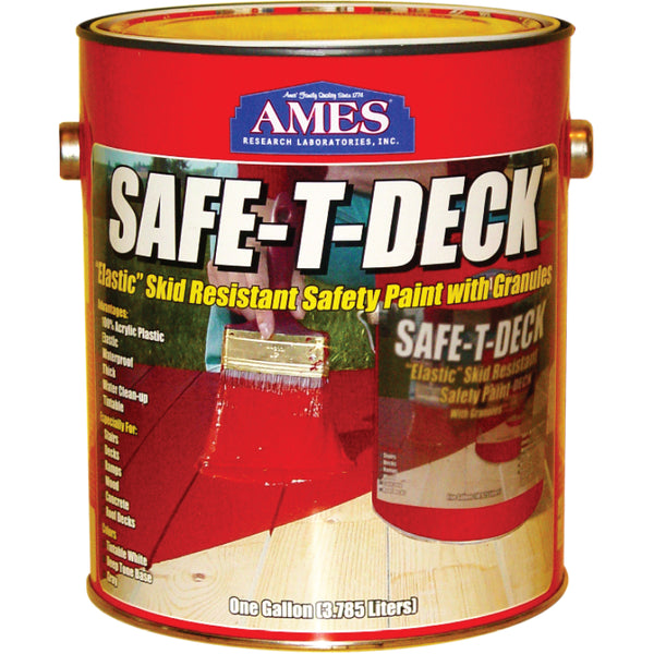 Ames® Research SD1TW Safe-T-Deck™ Elastomeric Deck/Floor Coating, 1 Gallon,White