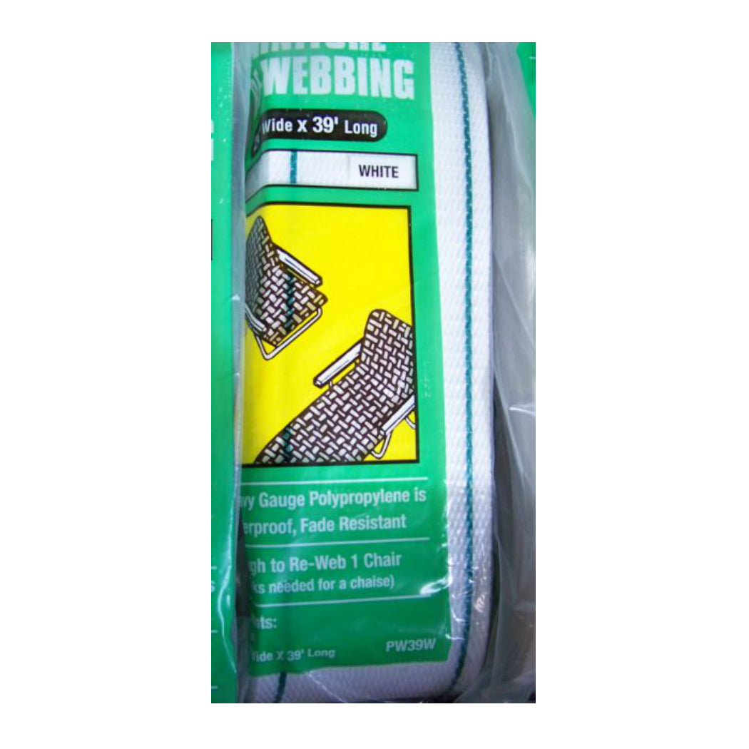 Frost king PW39W Outdoor Furniture Re-Webbing Kit, 2-1/4" x 39', White