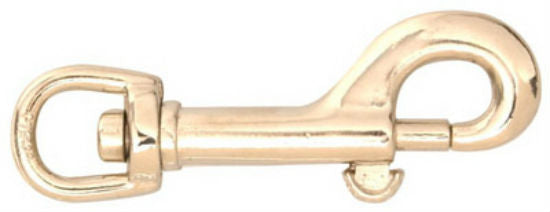 Campbell® T7607602 Round Eye Bolt Snap, 3/8", Nickel Plated