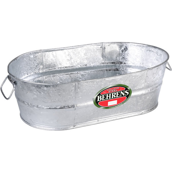 Behrens 00-OV Oval Hot Dipped Steel Tub, 4 Gallon