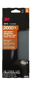 3M 03003 Wetordry Automotive Sandpaper 3-2/3"x9", 2000 Grit, 5-Pack