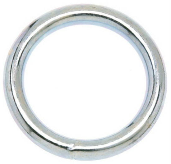 Campbell® T7660841 Steel Welded Ring #4, 1-1/4", Zinc Plated Finish