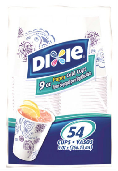 Dixie 15675 Everyday Disposable Paper Cold Cups, Assorted, 9 Oz, 54-Count