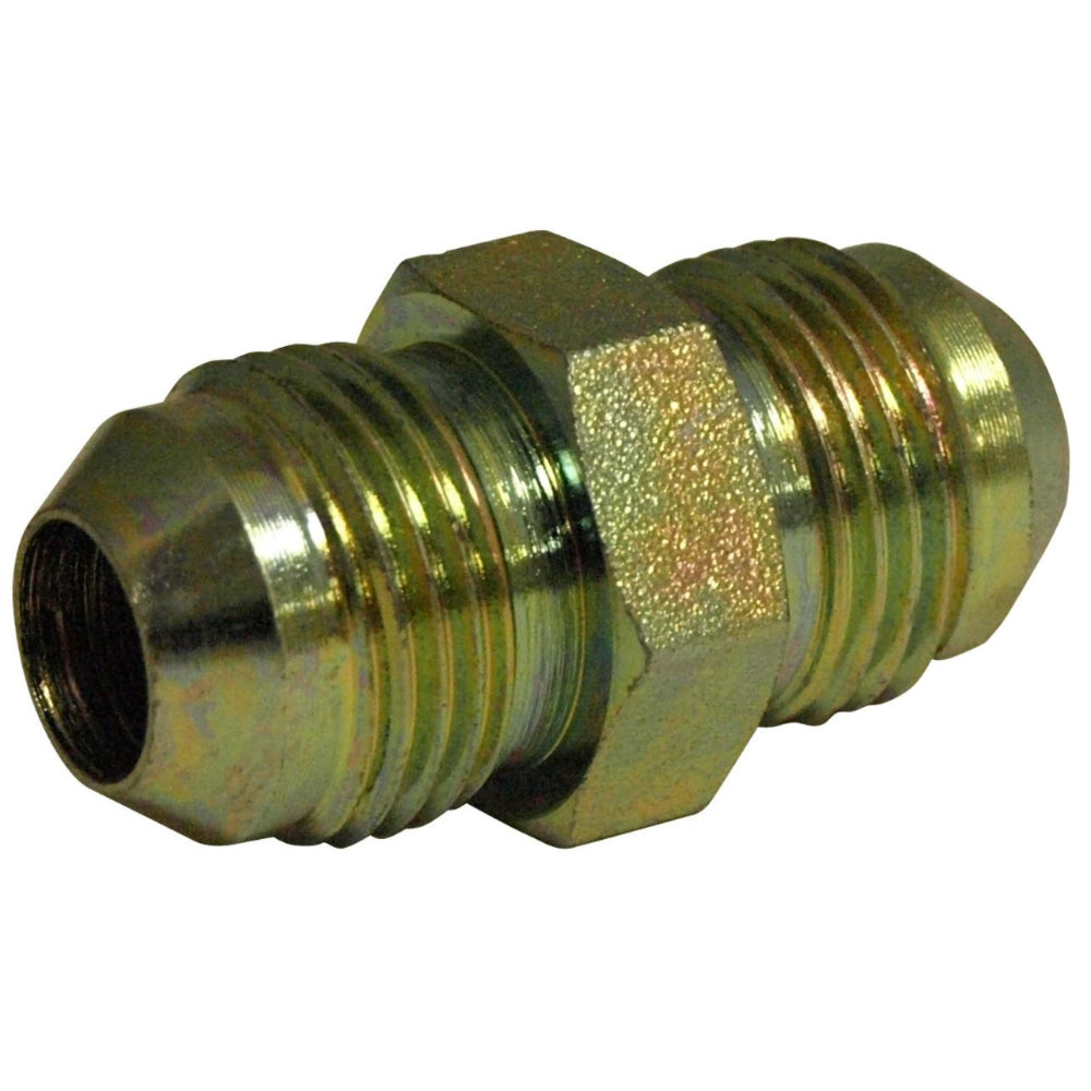 Apache 39035004 Straight Hydraulic Adapter, 3/8" Male JIC x 3/8" Male JIC
