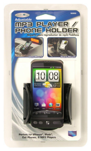 Custom Accessories 10950 Vent/Dash Mount Adjustable MP3 Player/Phone Holder