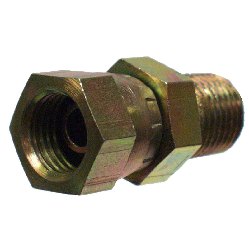 Apache 39004375 Straight Hydraulic Adapter, 1/2" MP x 1/2" FP Swivel