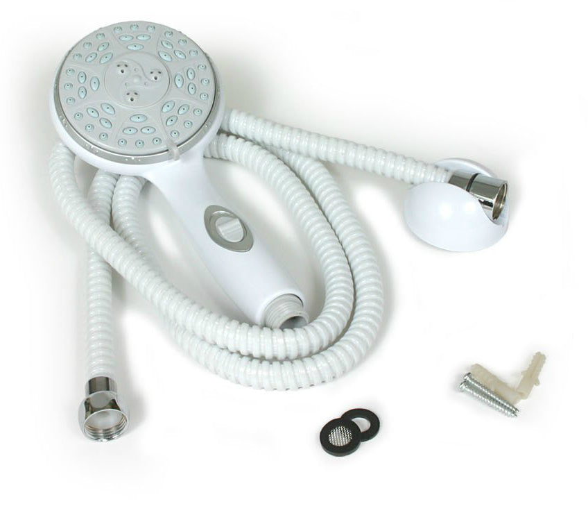 Camco 43714 RV/Marine Hand Held Shower Head Kit, White
