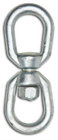 Campbell® T9630435 Eye To Eye Swivel, 1/4", Galvanized Finish