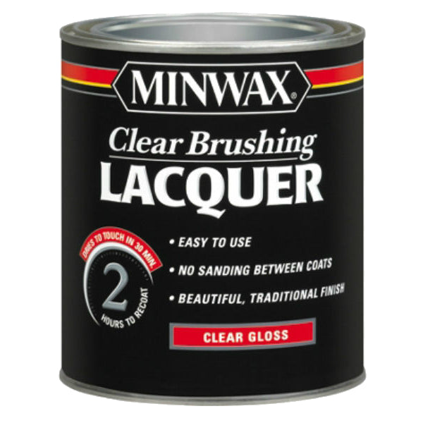 Minwax® 15500 Clear Brushing Lacquer, 1-Qt, Clear Gloss