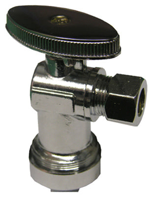 Lasco Angle Stop Valve, 5/8"Qcx3/8"