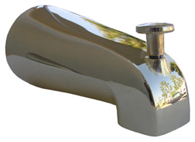Lasco Universal Style Bath Tub Diverter Spout, Polished Brass