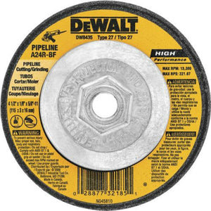 DeWalt® DW8435 Type 27 General Purpose Metal Cutting Wheel, 4-1/2" x 5/8"-11