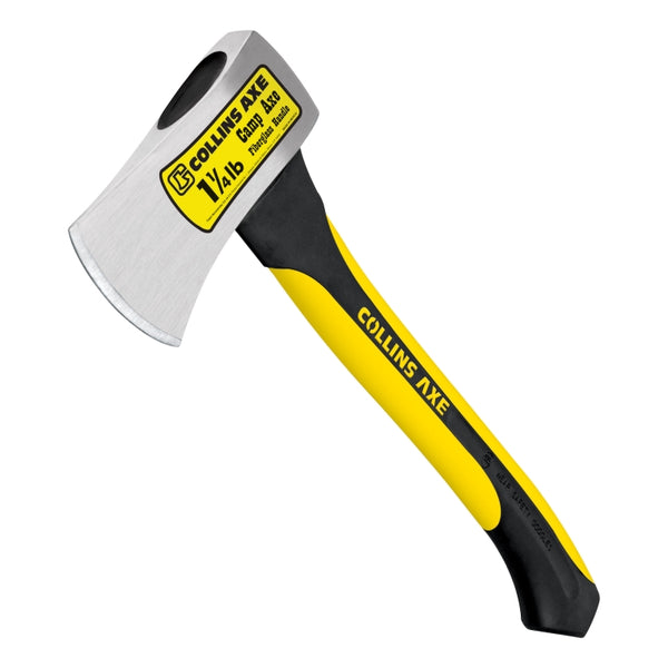 Collins HC-1-1/4FDX-C Camp Axe with 14" Fiberglass Handle, 1.25 Lb