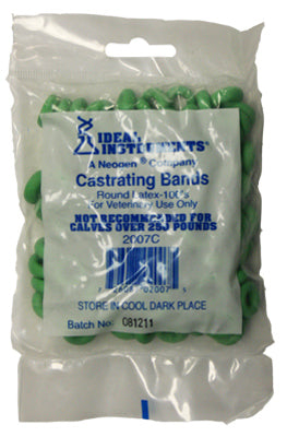 Neogen 2007 Castration Bands, Green, 100 Count
