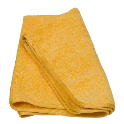Detailer's Choice® 3-5158 Microfiber Plush Drying Towel, XL, 6.25 Sq.ft., Yellow
