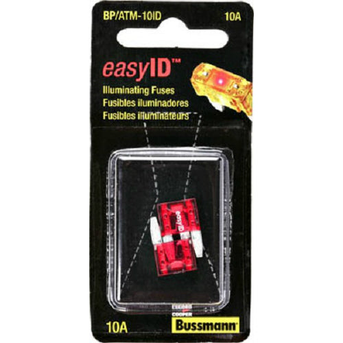 Cooper Bussmann BP-ATM-10ID Red Mini Auto Fuse, 10A, 32V, 2-Pack