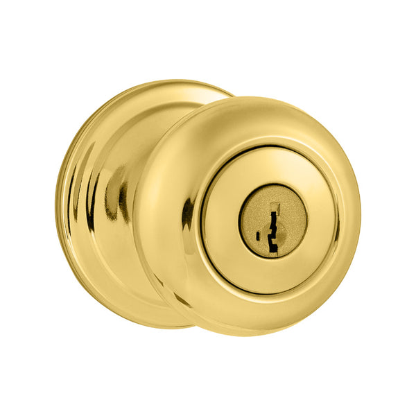 Kwikset® 740J-3-SMT-CP-K4 Juno Entry Lockset with Smart Key, Polished Brass