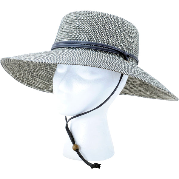 Sloggers® 442SG Women's Wide Brim Braided Sun Hat, UPF 50+, Sage Green