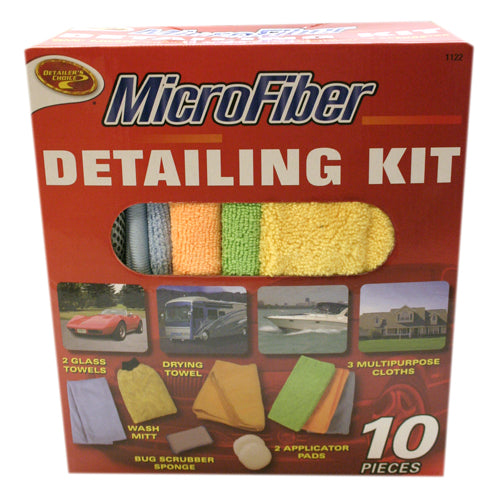 Detailers Choice® 1122 MicroFiber Detailing Kit, 10-Piece