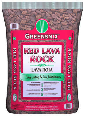 Waupaca Northwoods Greensmix Lava Rock 0.5 Cuft, Red