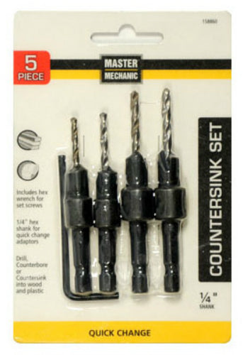 Master Mechanic 158860 Quick Change Countersink Set