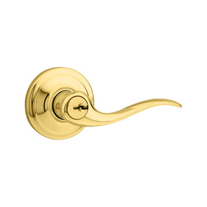 Kwikset® 740TNL-3-SMT-CP-K4 Tustin Keyed Entry Lever w/Smart Key, Polished Brass