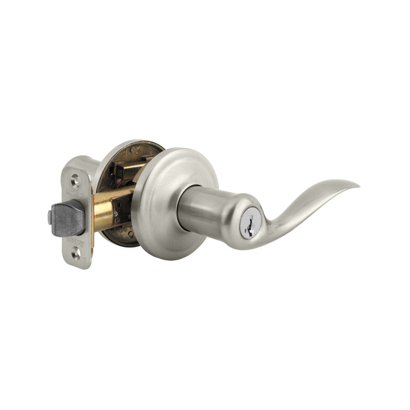 Kwikset® 740TNL-15-SMT-CP-K4 Tustin Keyed Entry Lever w/ Smart Key, Satin Nickel