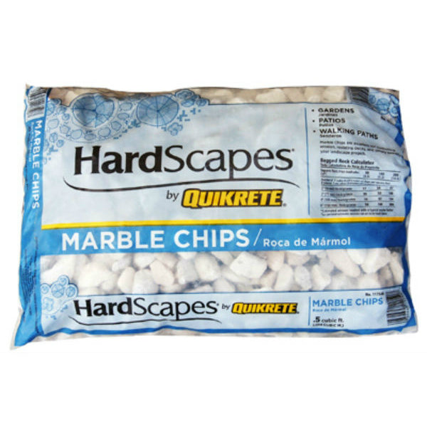 Quikrete® 1175-00 HardScapes® Marble Chips, White, 0.5 Cu.Ft.