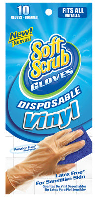 Soft Scrub 11210-26 Disposable Vinyl Gloves, Count/10