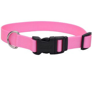Coastal Pet® 06401-A-PKB14 Adjustable Nylon Dog Collar, 5/8" x 10"-14", Pink