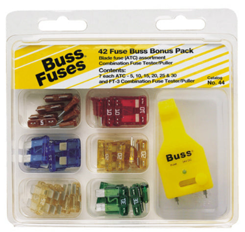 Cooper Bussmann NO-44 ATC Fuse Assortment, 43-Piece