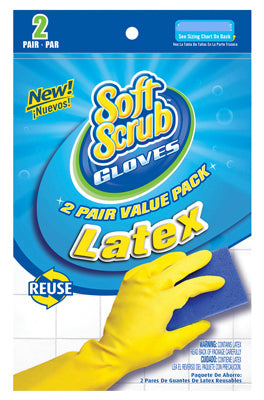 Soft Scrub 12321-26 Reusable Latex Glove Small, Pack/2