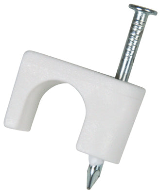 Gardner Bender PSW-3650 Coaxial Cable Staple, White, 1/4"
