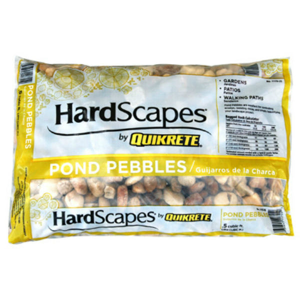 Quikrete® 1175-25 HardScapes® Pond Pebbles, 0.5 Cu.Ft.